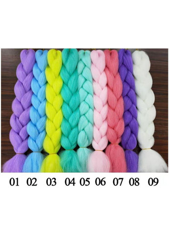 Канекалон светящийся в темноте люминесцентный волосы флуоресцентные цветные косы неоновые для плетения косичек YG2 Jumbo YG (324261757)