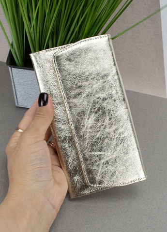 Подарочный женский набор №91: кошелек Leona + обложка на паспорт золотой HandyCover (305849028)