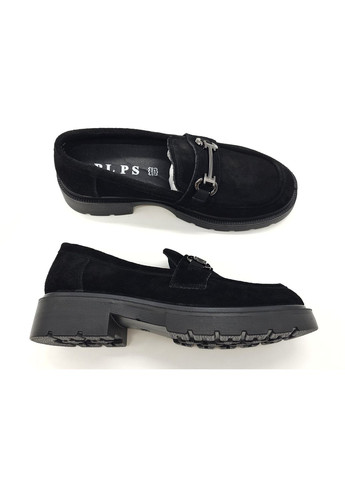 Женские туфли черные замшевые PP-19-5 23 см(р) PL PS