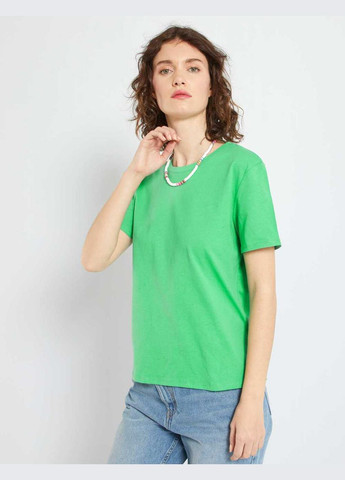 Зеленая футболка basic,зеленый, Kiabi