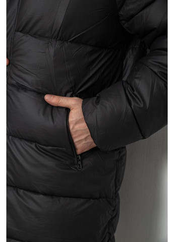 Чорна демісезонна куртка чоловіча зимова подовжена Sport Line