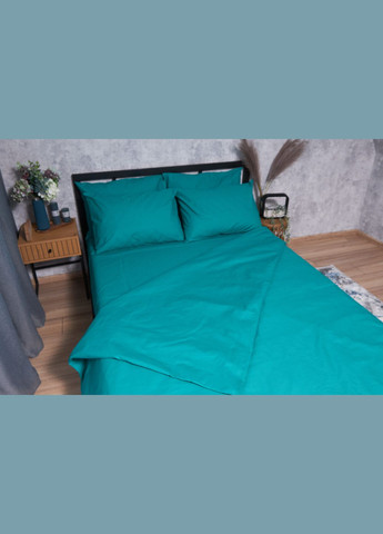 Комплект постільної білизни Бязь Gold Люкс «» двоспальний 175х210 наволочки 4х50х70 (MS-820001606) Moon&Star Green Deep (285717289)