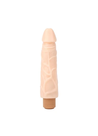 Вібратор мультишвидкісного тілесного кольору Hi Rubber Dildo 9.0 Chisa (381045845)