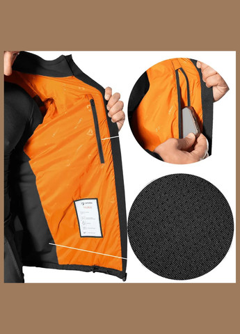 Черная демисезонная куртка taurus black Camotec