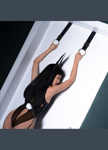 Фіксатори на двері Over the Door зі стрічкою для бондажу в комплекті, чорного кольору UPKO (297395150)