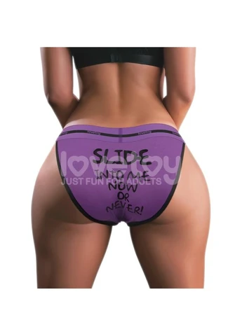 Вібростимулятор у трусиках Printed Vibrating Sexy Panties Purple Lovetoy (381047792)