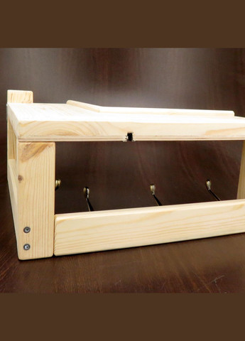 Вешалка для одежды из дерева Пикеринг бланже (ВДО-004601) No Brand (327869399)