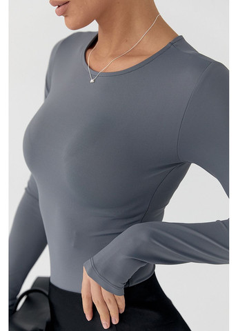 Эластичное однотонное боди Lurex (369327197)