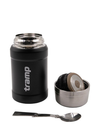 Термос харчовий 0,8 л у чохлі чорний (TRC-132-black) (UTRC-132-black) Tramp (317559356)