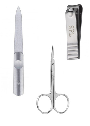 Манікюрний набір (3 предмета) в шкіряному синьому чохлі SPL (305826142)