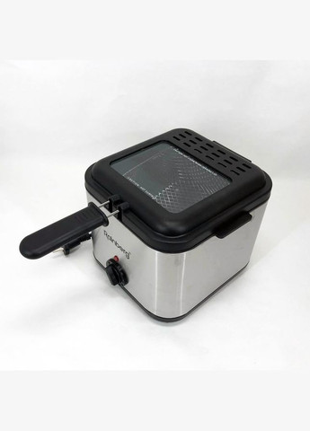 Фритюрниця для дому RB-2219 з терморегулятором та знімною чашею електрофритюрниця міні фритюрниця Rainberg (364663931)