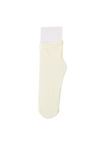 Світло-жовті шкарпетки жіночі, високі з бавовни, однотонні 35-40р. світло-жовті (336386328)