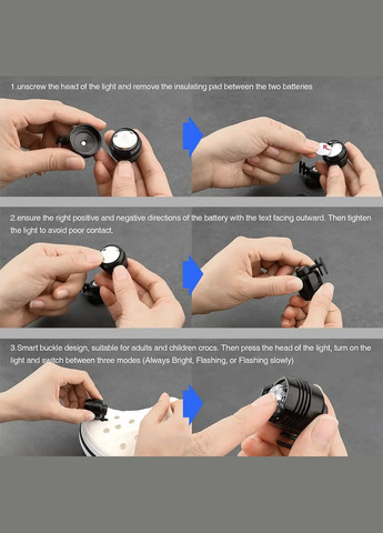 Джибитсы украшения для обуви кроксов сабо JIBBITZ Фонарик (Красный) UA3D (303207528)