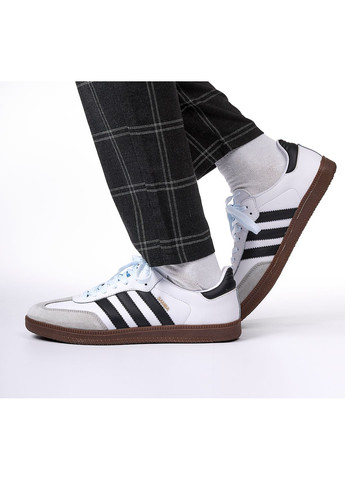 КРОСІВКИ ЖІНОЧІ ADIDAS SAMBA V2 АДІДАС САМБА No Brand білі демісезони (367166903)