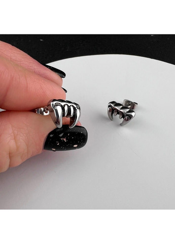 Готические панк серьги из медицинской стали ES-072 No Brand (299330596)