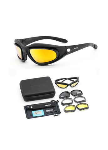 Захисні тактичні сонцезахисні окуляри С5, з поляризацією, 4 комплекти змінного скла. Daisy (280826687)