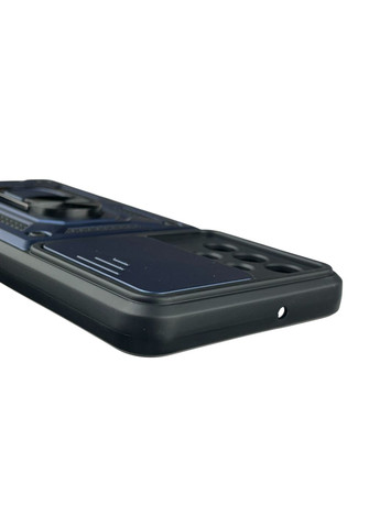 Чехол для Galaxy A32 (SM-A325) бронированный с кольцом со шторкой на самсунг а32 тёмно-синий rg1 Samsung (366231925)