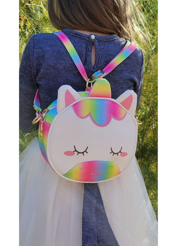 Детская сумочка рюкзак Единорожка для девочки ярко-радужная No Brand (358930921)
