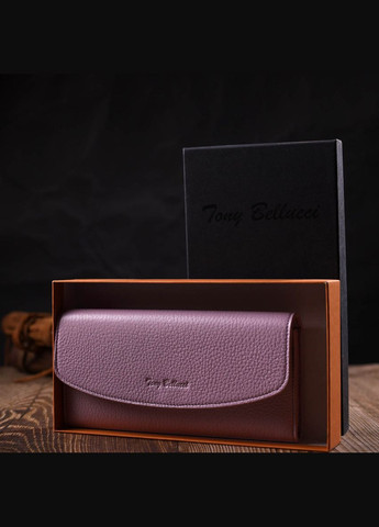 Жіночий гаманець з монетницею на блискавці з натуральної шкіри 21964 Tony Bellucci (306881282)
