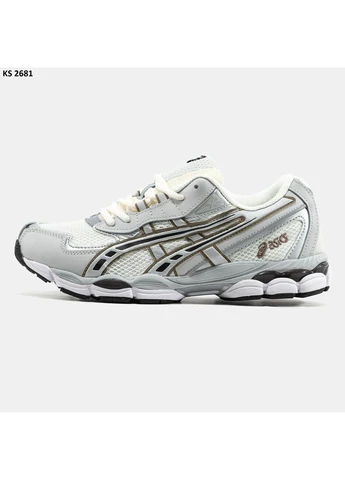 Серые летние кроссовки asics gel-nyc 2055 light grey асикс гель нюк No Brand