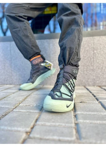 Черные летние кроссовки nike acg mountain fly gore-tex green black найк асж маунс флай No Brand