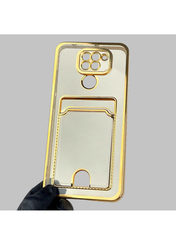 Чехол для Redmi Note 9 с золотой окантовкой с карманом для карт на сяоми редми нот 9 золотой Xiaomi (366019472)