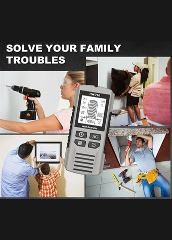 Багатофункціональний детектор прихованих об’єктів 6 в 1 HUXUAN HW-710 No Brand (347641192)