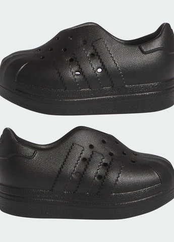 Черные всесезонные кроссовки adifom superstar 360 kids adidas