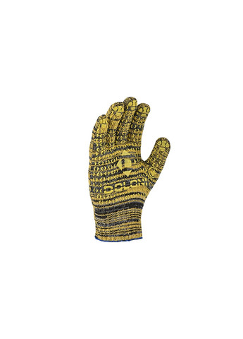 Перчатки Универсал 4242 (ПВХ-рисунок, XL) желтые рабочие трикотажные (21892) Doloni (265535151)