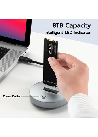 Док станція для SSD M.2 NVMe/SATA Type-C K1698P2 сірий Maiwo (371918477)