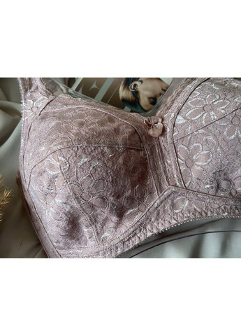 Пудровий бюстгальтер великого розміру без кісточок і поролону на чашку f пудровий Lanny Mode