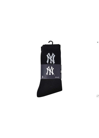 Шкарпетки Crew 3-pack Чорний New York Yankees (367592831)