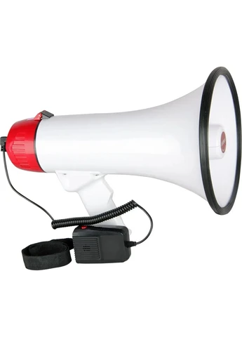 Мегафон рупорный, ручной громкоговоритель с диктофоном и сиреной MEGAPHONE ER-55 12v Grant (393960453)