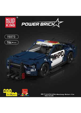 Конструктор полицейский Автомобиль Mustang с инерционным двигателем 786 деталей совместим с (лего) Lego (358935274)
