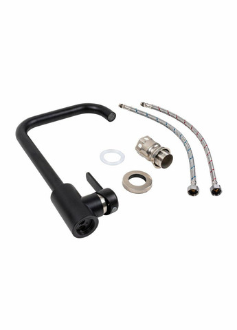 Смеситель кухонный KT 11 (3008B-FH) Черный матовый Platinum (342072141)