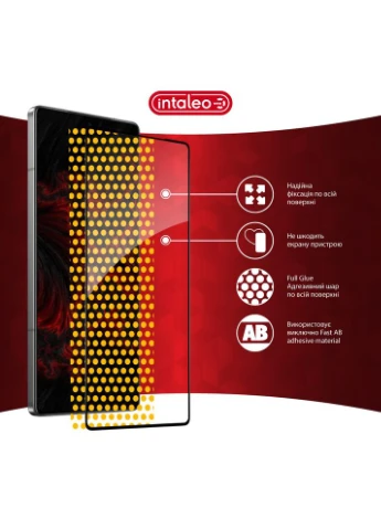 Захисне скло для Infinix Note 50 Pro Full Glue ESD Black (1283126627880) Intaleo (381334057)