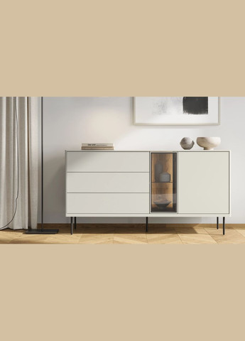 Комод 1д3шив Эпиро / Epiro 1610x410x830 /темный дуб с подсветкой LENART (347324655)