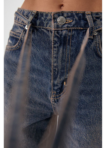 Женские джинсы на завязках с потёртостями Lurex - (372255478)