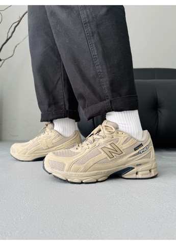 Бежевые демисезонные кроссовки мужские new balance 740 beige gore-tex нью беланс 740 No Brand