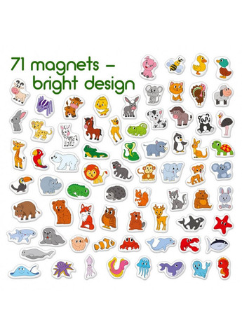 Детский набор магнитов Магнитная история Животные 12х4х17 см MAGDUM (289368350)