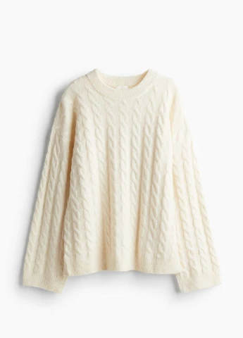 Молочный демисезонный свитер H&M
