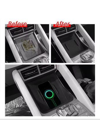 Захисна накладка для бездротового заряджання BYD Yuan Up для центральної консолі нековзна 10 шт. Lesko (356499269)