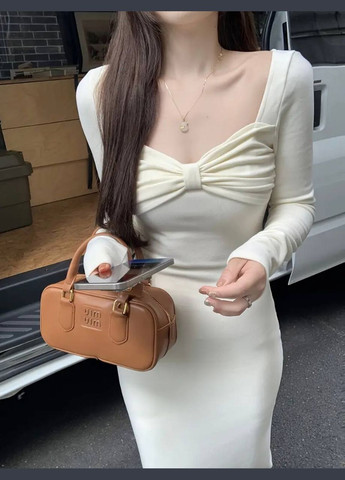 Молочна коктейльна, ділова, повсякденний, кежуал, вечірня жіноча сукня силуетна No Brand