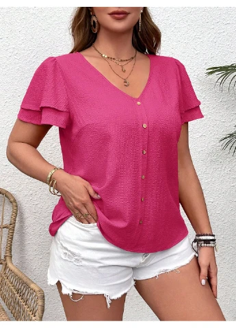 Фуксия блуза SHEIN