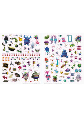 Мир наклеек Тролли Яркая книга Утро 1026001 более 100 наклеек Ranok Creative (363267053)