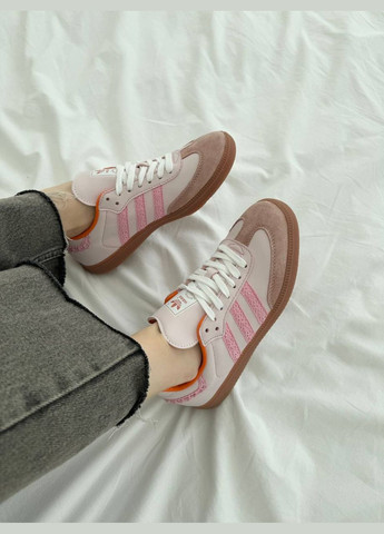 Розовые всесезонные кроссовки Vakko Adidas Samba