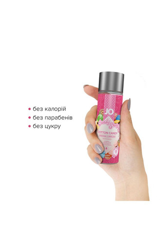 Лубрикант на водній основі System JO H2O - Candy Shop - Cotton Candy (60 мл) без цукру і парабенів No Brand (303886026)