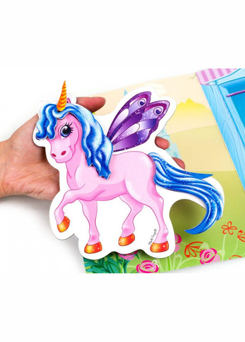 Магнитная одевалка «Единорог» VT320427 (укр) Vladi toys (301790495)