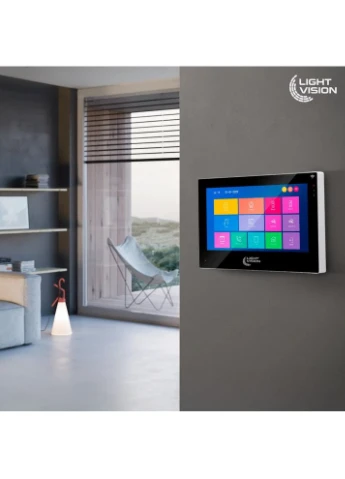 Видеодомофон 7" WiFi Tuya SINGAPORE (AI) FHD Black (82-00241) Light Vision (382242060)