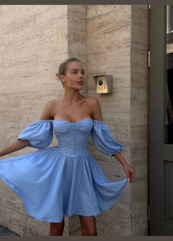 Блакитна сукня No Brand